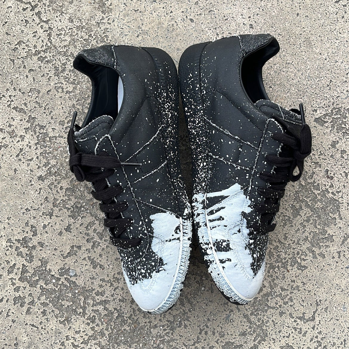 Maison Margiela GAT Paint Splatter Black - EU40 / US7 / UK6