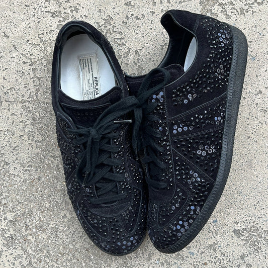 Maison Margiela GAT Swarovski Black Crystal - EU42 / US8.5 / UK7.5