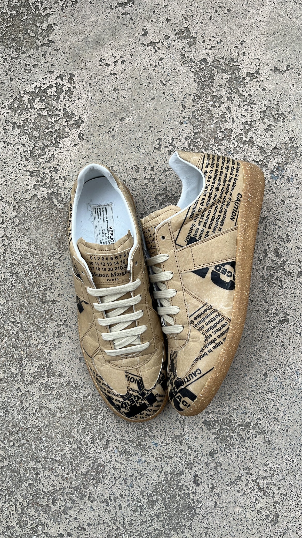Maison Margiela GAT Newspaper - EU43 / US9.5 / UK8.5
