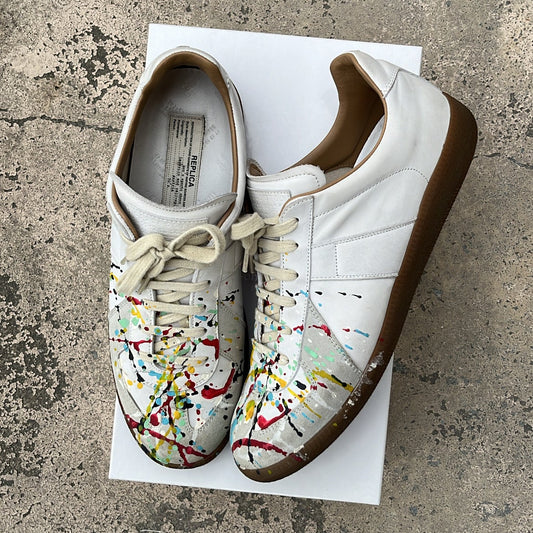 Maison Margiela GAT Paint Splatter White - EU43 / US9.5 / UK8.5