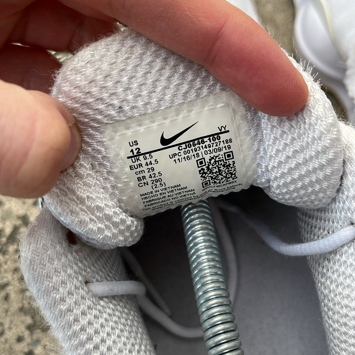 Shox CDG White - EU44.5 / US10.5 / UK9.5