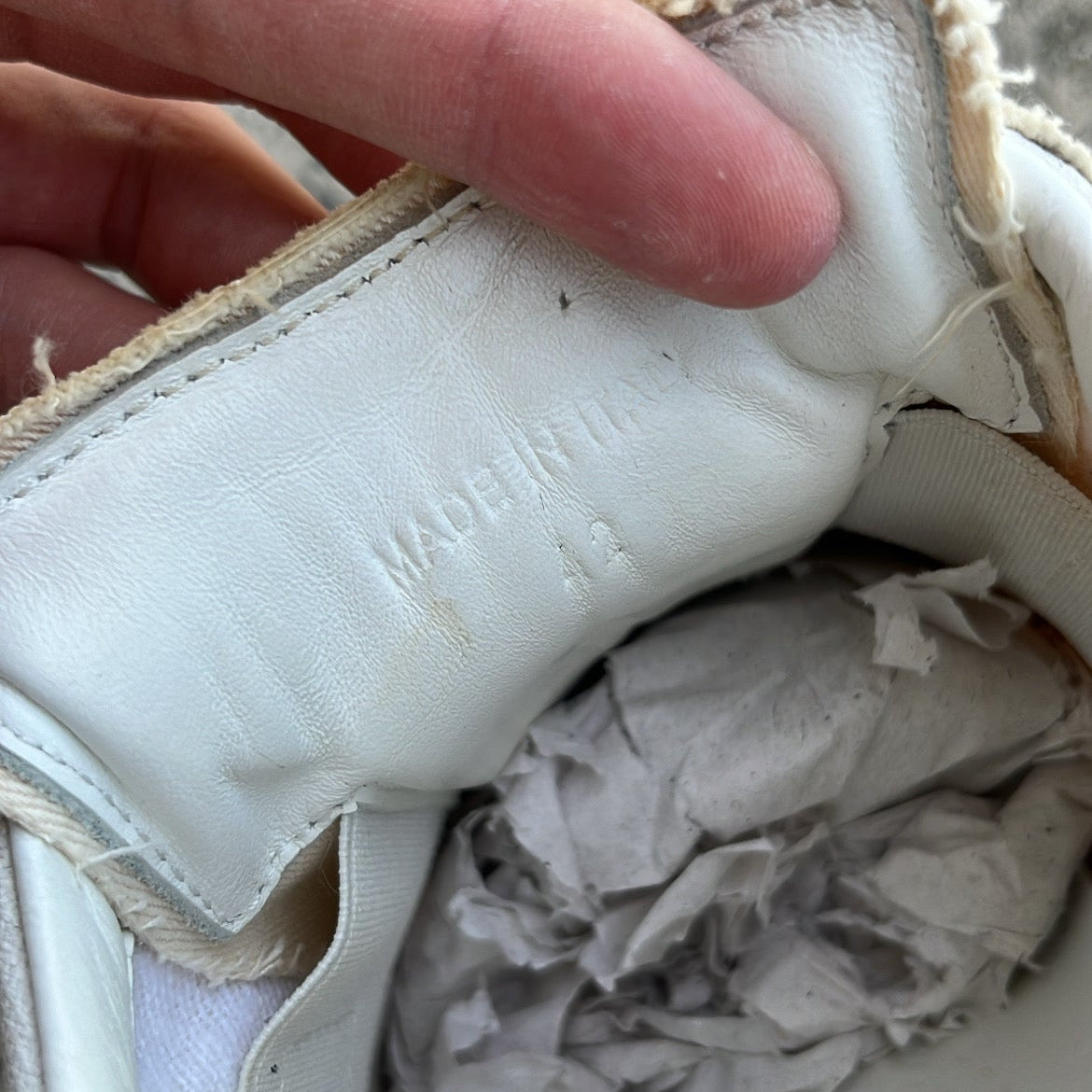 Maison Margiela GAT Paint Splatter Oil Blue - EU42 / US8.5 / UK7.5