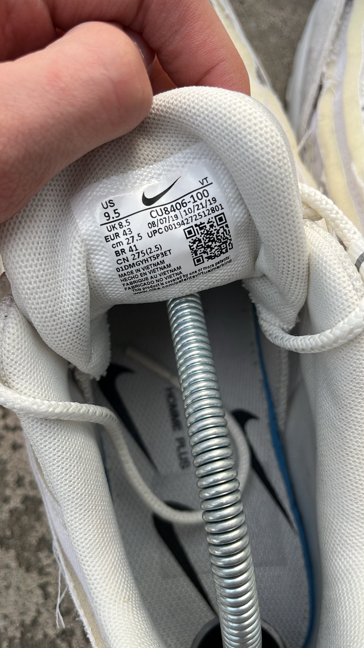 Air Max 95 CDG White - EU43 / US9.5 / UK8.5