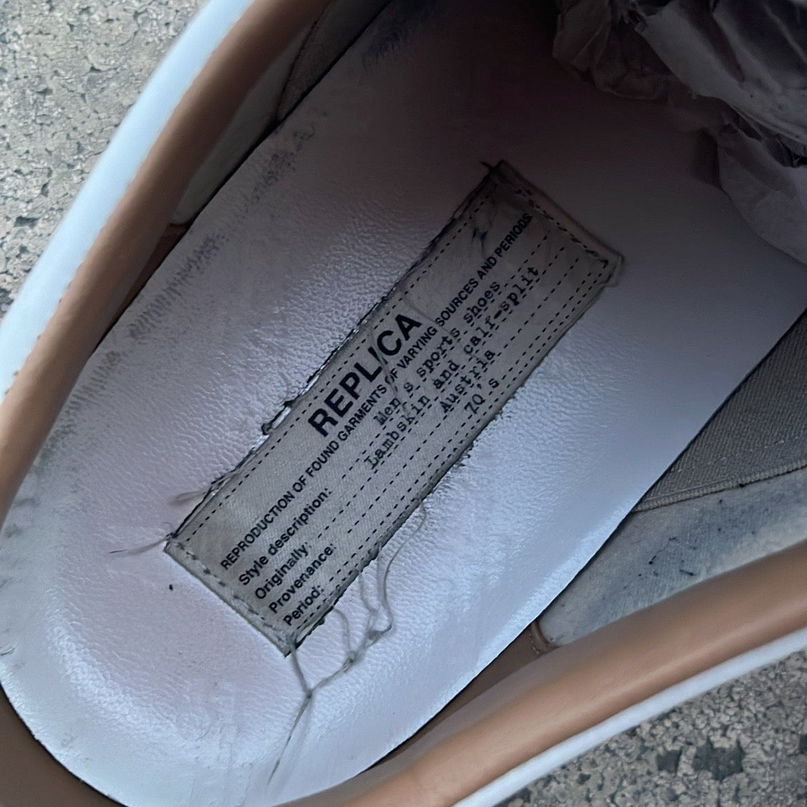 Maison Margiela GAT Paint Splatter White - EU45 / US11 / UK10