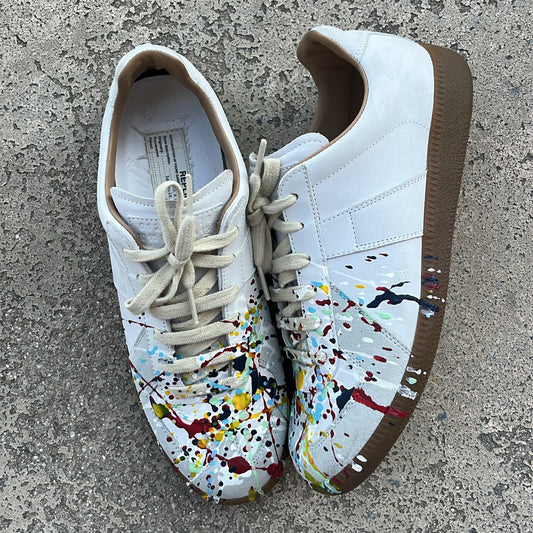 Maison Margiela GAT Paint Splatter White - EU40 / US7 / UK6