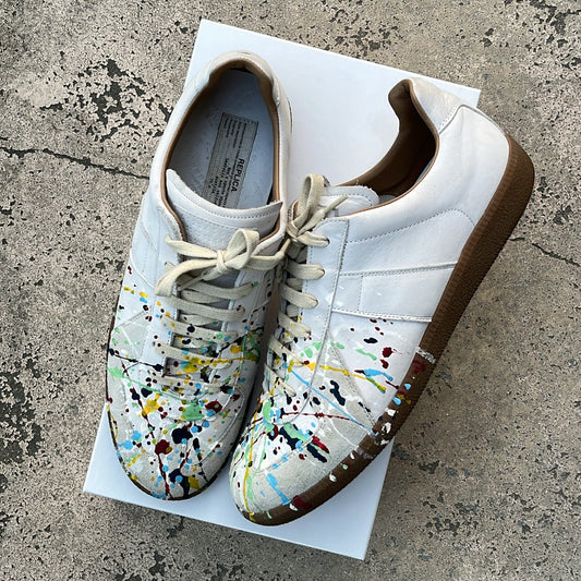 Maison Margiela GAT Paint Splatter White - EU44 / US10 / UK9