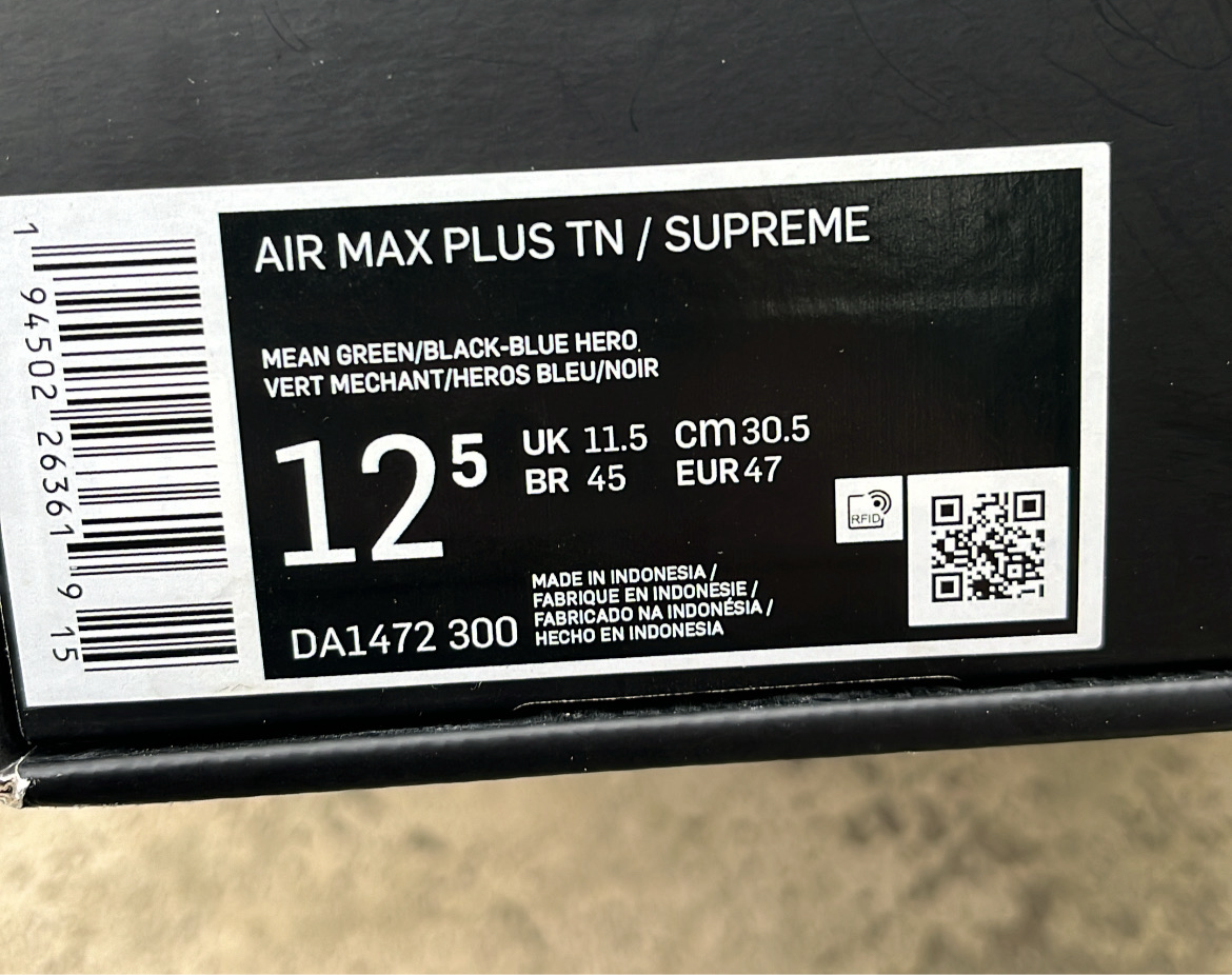 Tn Supreme Green (EU47 / US12.5 / UK11.5)