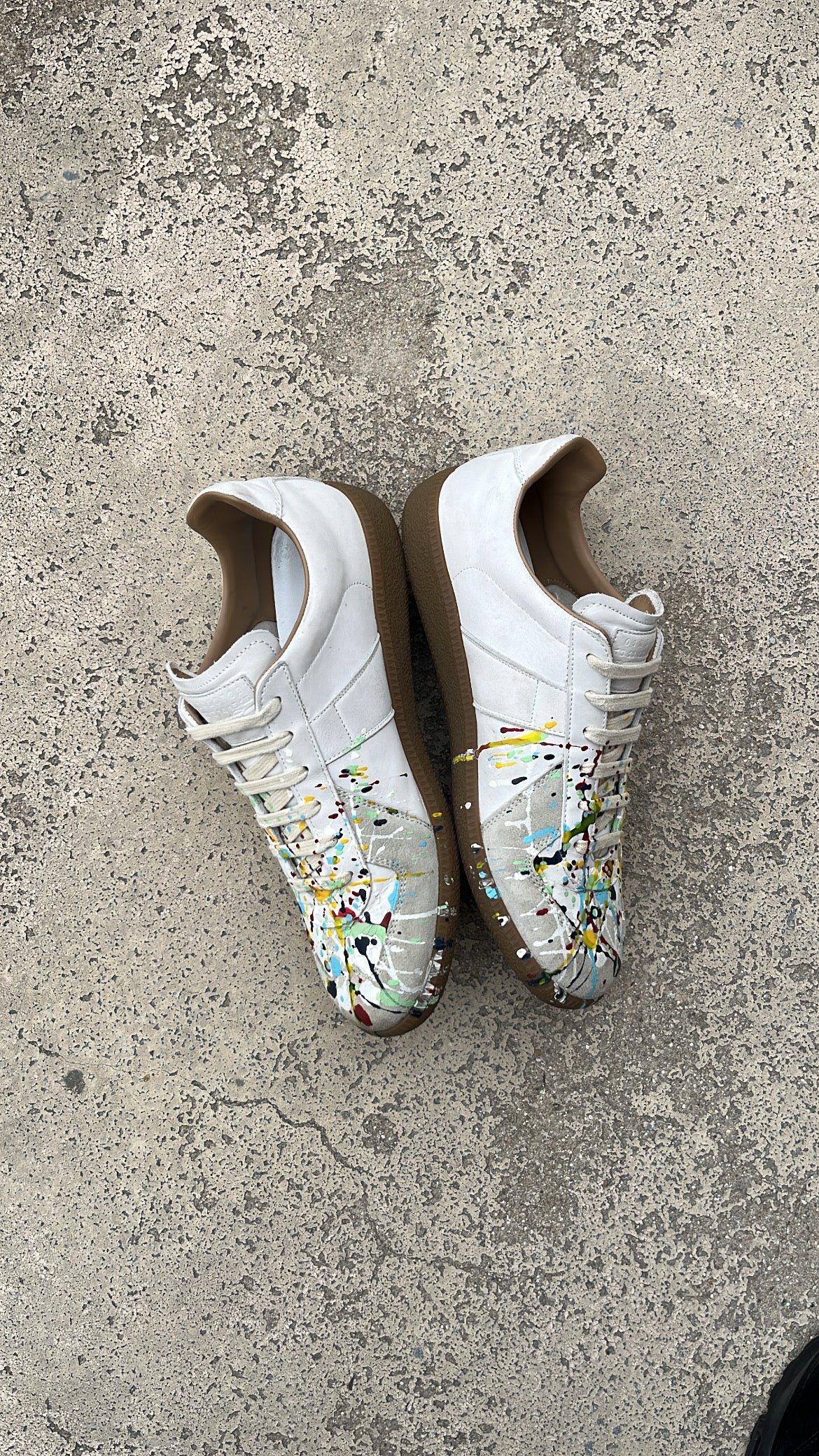 Maison Margiela GAT Paint Splatter White - EU42 / US8.5 / UK7.5