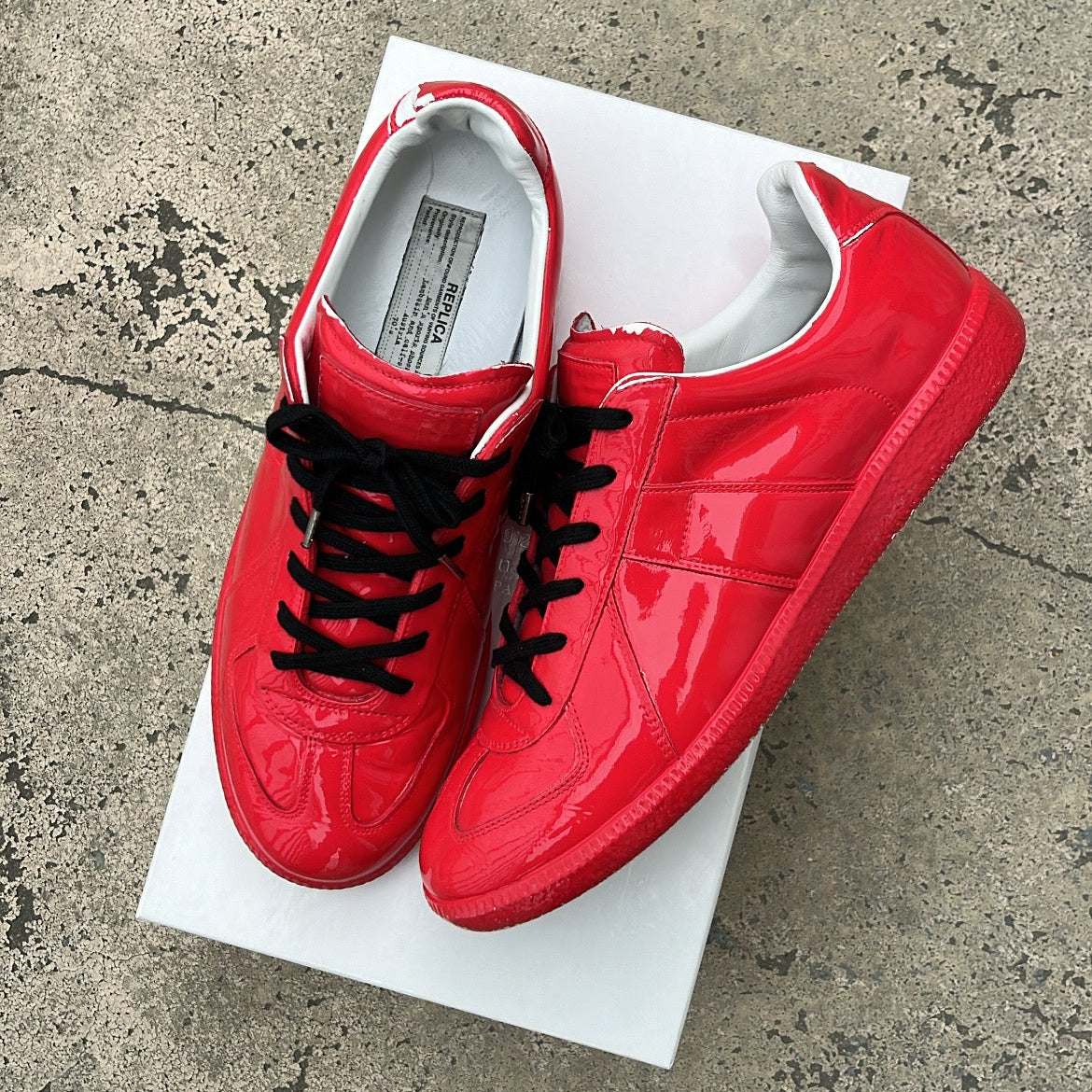 Maison Margiela GAT Red Patent - EU42 / US8.5 / UK7.5