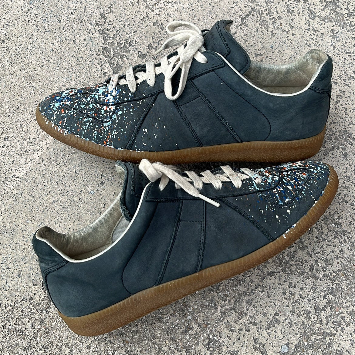 Maison Margiela GAT Paint Splatter Black - EU41 / US8 / UK7