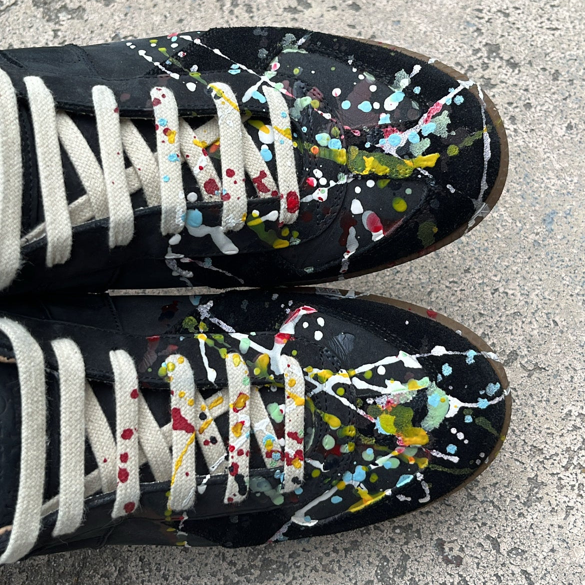 Maison Margiela GAT Paint Splatter Black - EU43.5 / US9.5 / UK8.5