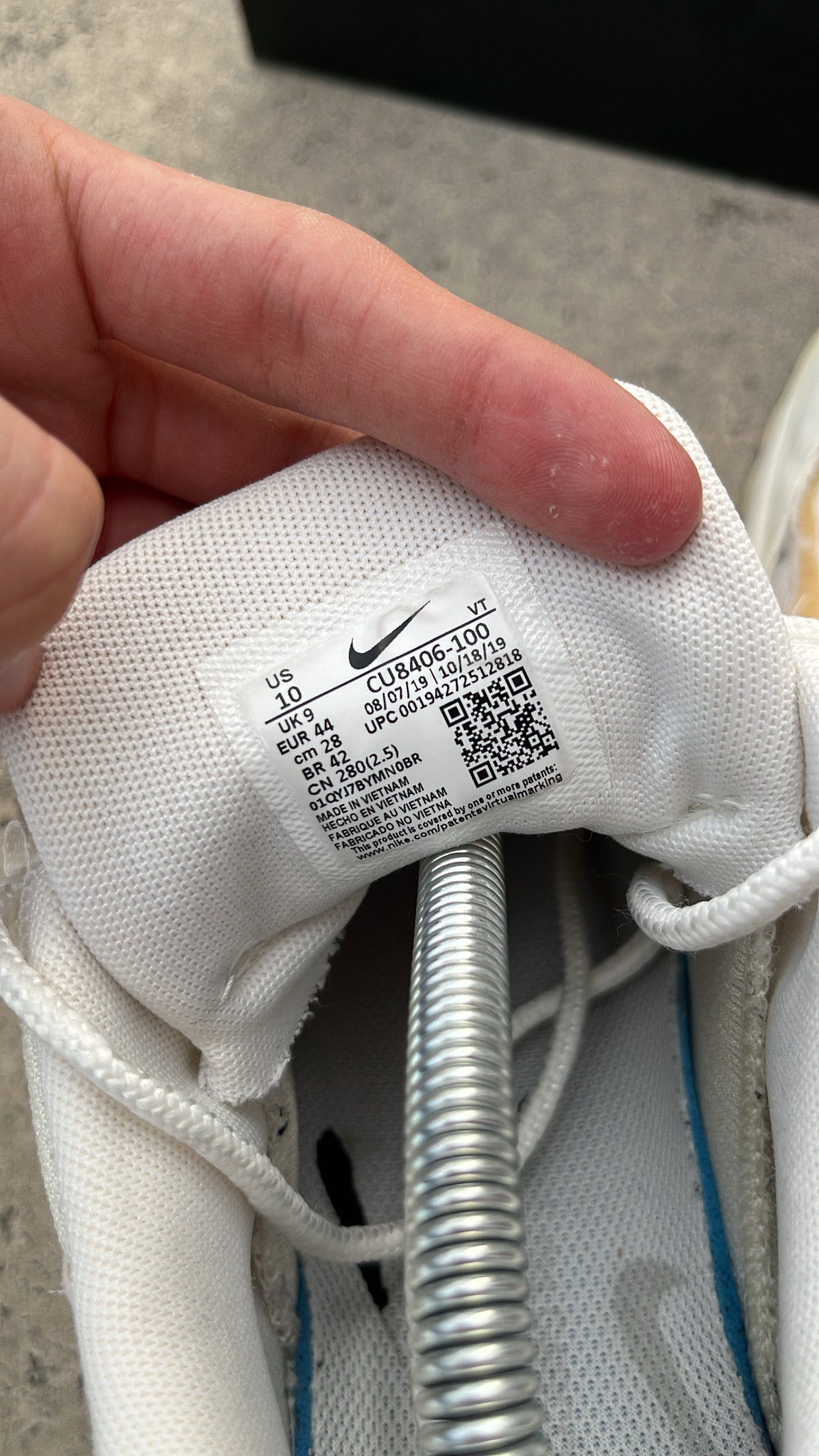 Air Max 95 CDG White - EU43 / US9.5 / UK8.5