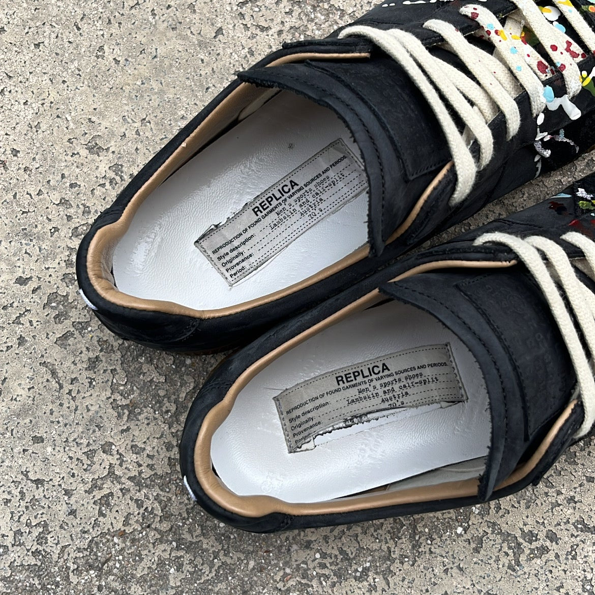 Maison Margiela GAT Paint Splatter Black - EU43.5 / US9.5 / UK8.5