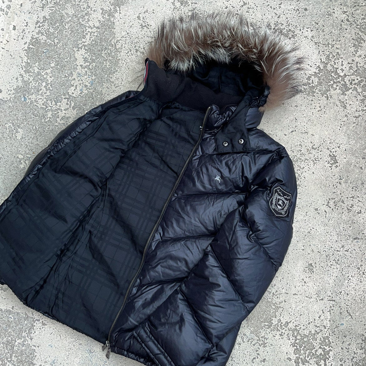 Burberry Black Label Glossy Black Jacket - M - 10th Years Anniversary