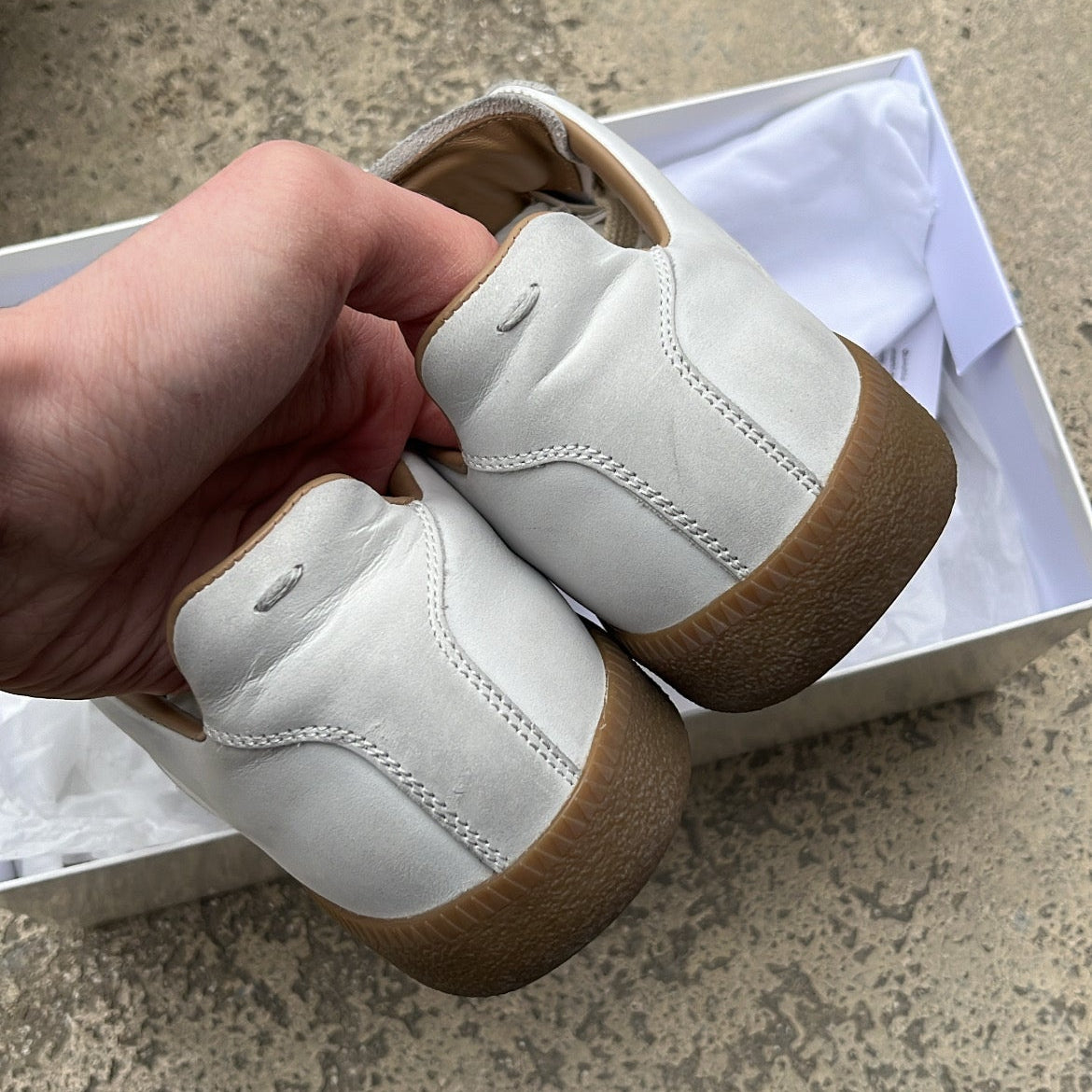Maison Margiela GAT Paint Splatter White - EU40.5 / US7.5 / UK6.5