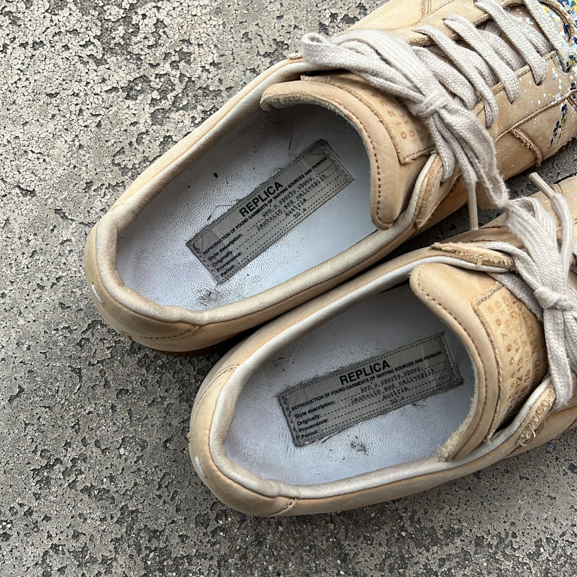 Maison Margiela GAT Paint Splatter Beige - EU43 / US9.5 / UK8.5