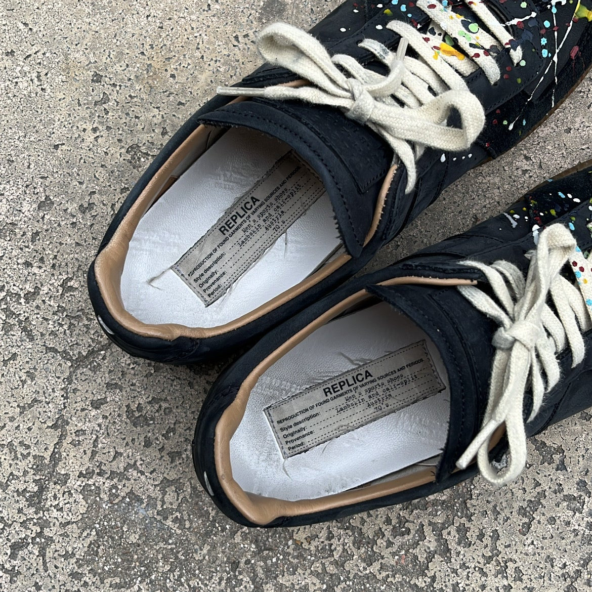 Maison Margiela GAT Paint Splatter Black - EU41.5 / US8 / UK7