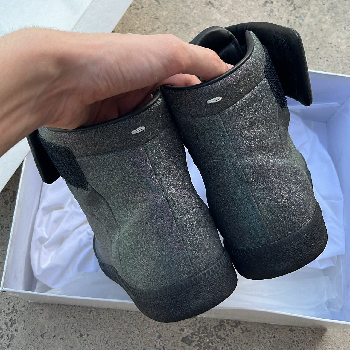 Maison Margiela Future Black Glitter - EU43 / US9.5 / UK8.5