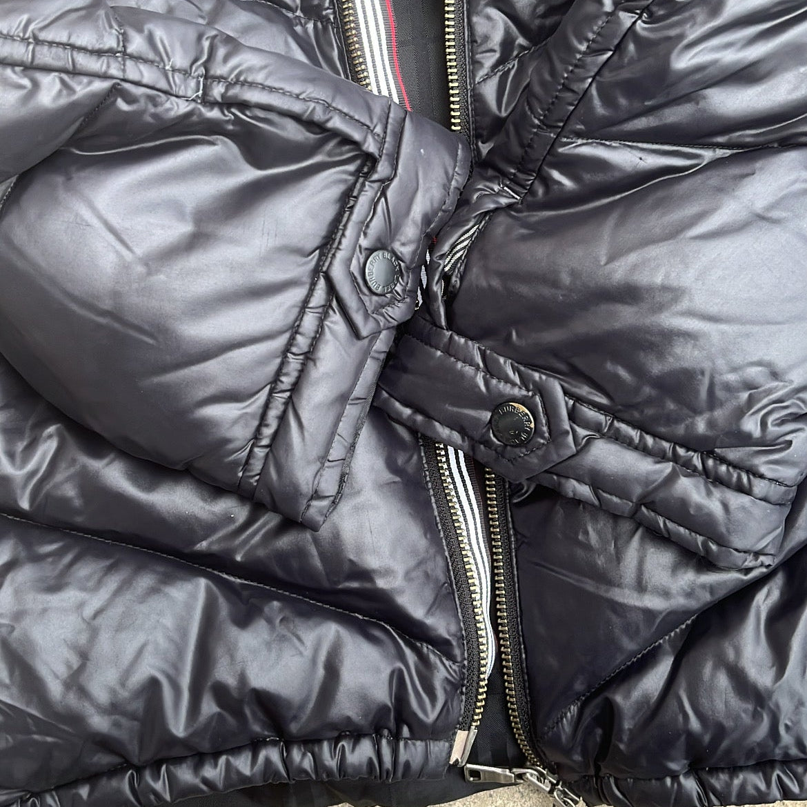 Burberry Black Label Glossy Black Jacket - M - 10th Years