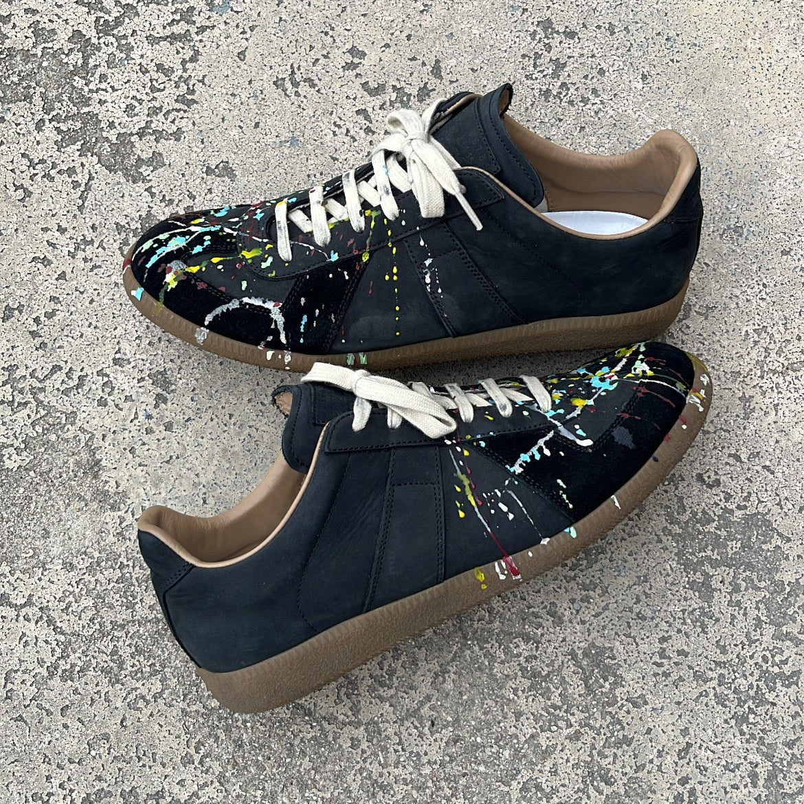 Maison Margiela GAT Paint Splatter Black - EU42.5 / US7 / UK6