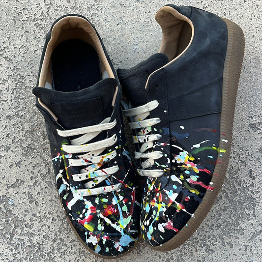 Maison Margiela GAT Paint Splatter Black - EU43 / US9.5 / UK8.5