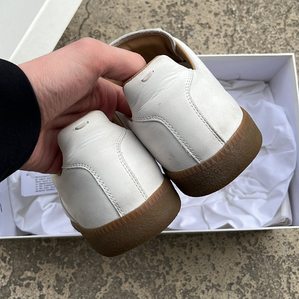 Maison Margiela GAT Paint Splatter White - EU42.5 / US9 / UK8