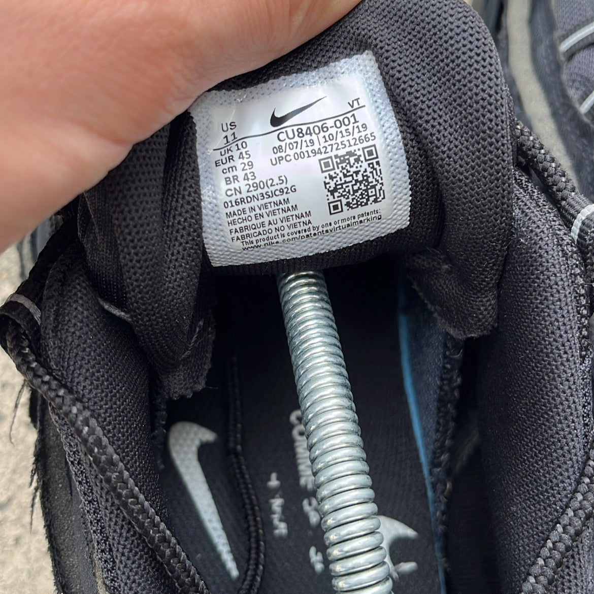 Air Max 95 CDG Black - EU45 / US11 / UK10