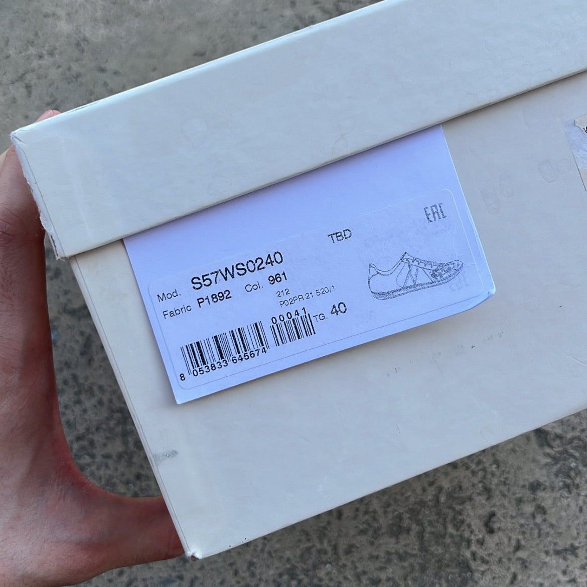 Maison Margiela GAT Paint Splatter White - EU40 / US7 / UK6