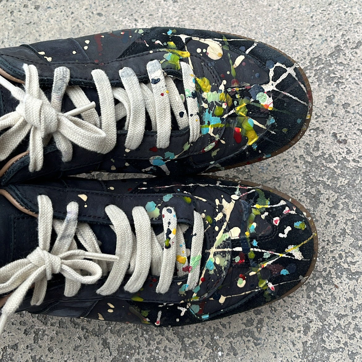 Maison Margiela GAT Paint Splatter Black - EU42 / US8.5 / UK7.5