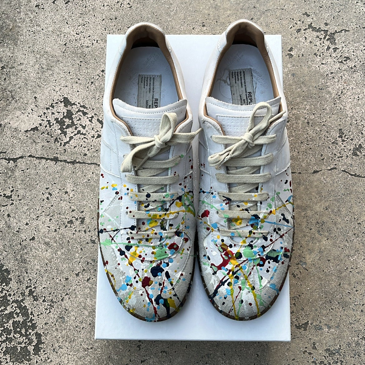 Maison Margiela GAT Paint Splatter White - EU44 / US10 / UK9