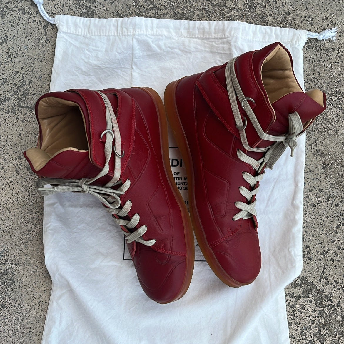 Maison Margiela x H&M High-Top Red - EU42 / US8.5 / UK7.5