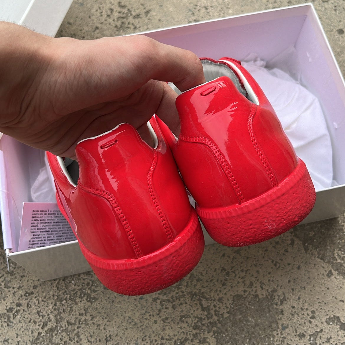 Maison Margiela GAT Red Patent - EU44 / US10 / UK9
