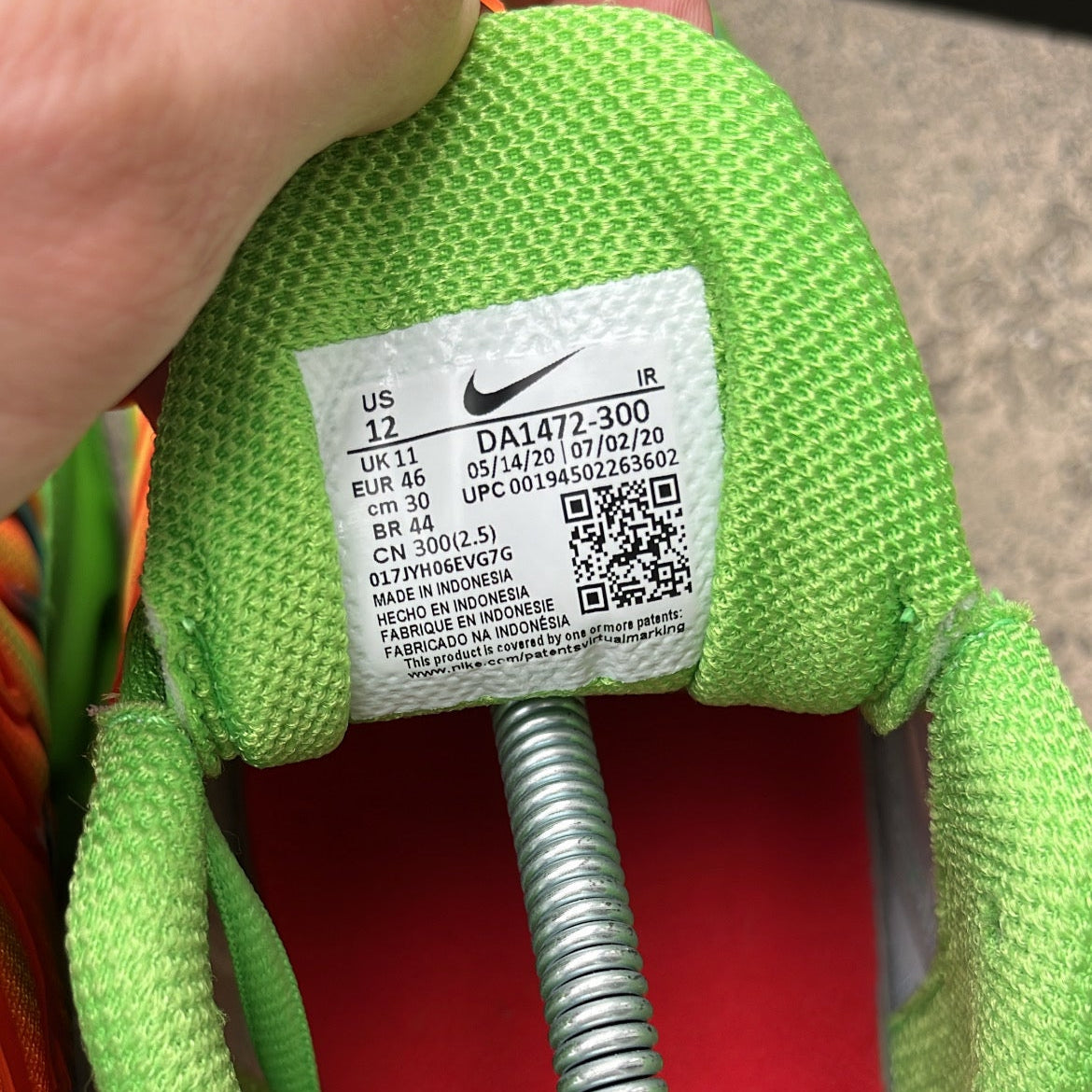Tn Supreme Green - EU46 / US12 / UK11