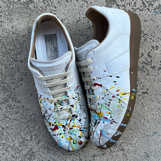 Maison Margiela GAT Paint Splatter White - EU41 / US8 / UK7