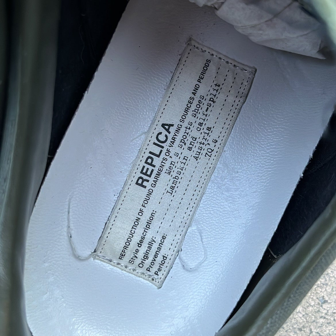 Maison Margiela GAT Distressed Canvas Green - EU42 / US8.5 / UK7.5