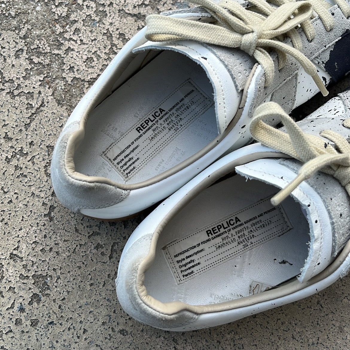 Maison Margiela GAT Paint Splatter Blue - EU41 / US8 / UK7