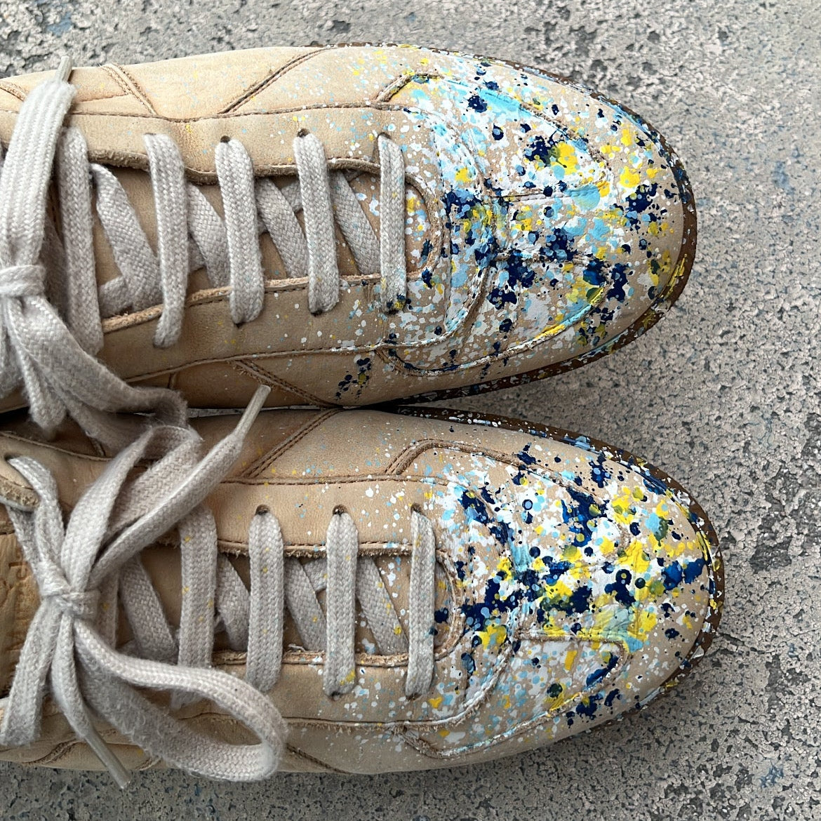Maison Margiela GAT Paint Splatter Beige - EU43 / US9.5 / UK8.5