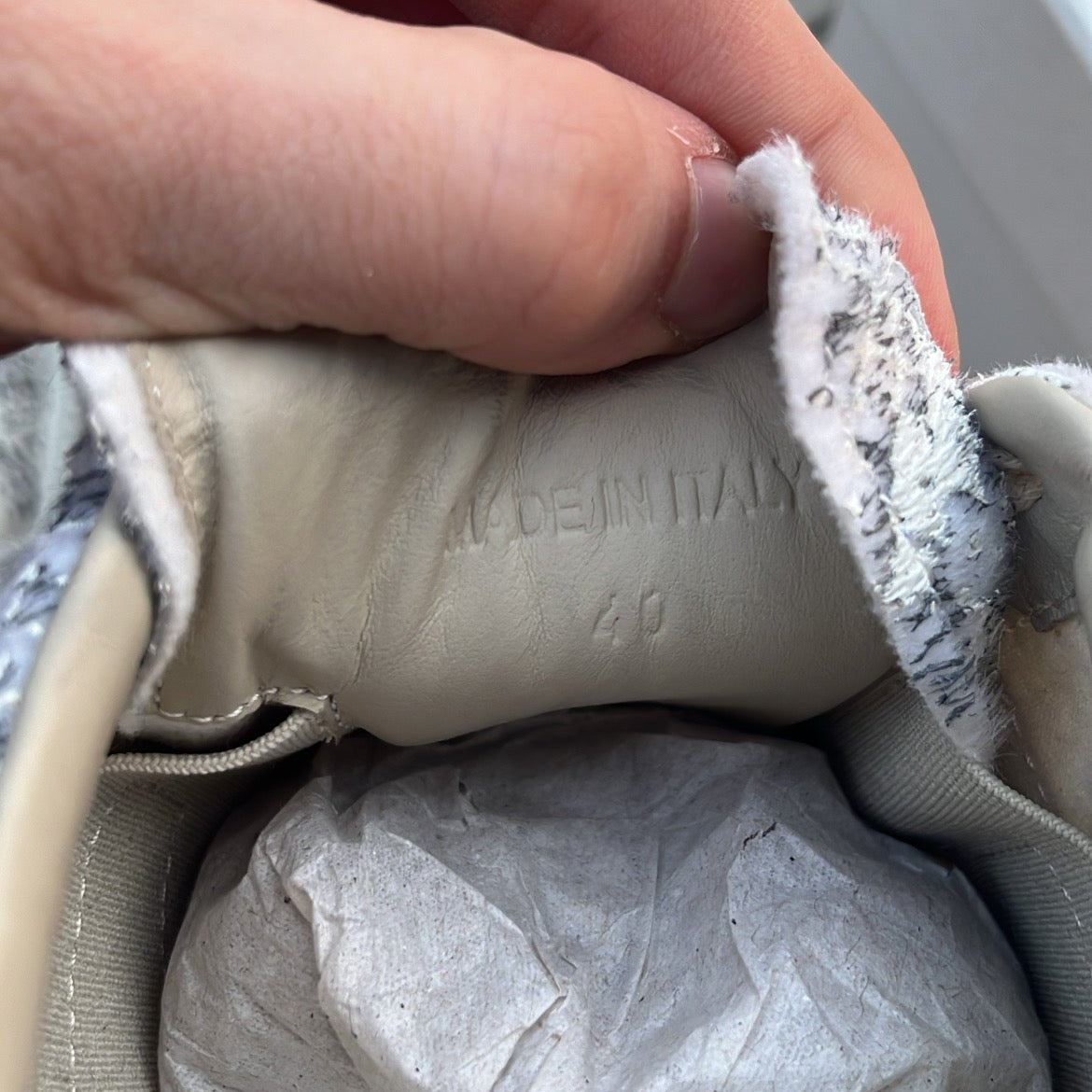 Maison Margiela GAT Snakeskin Python - EU40 / US7 / UK6