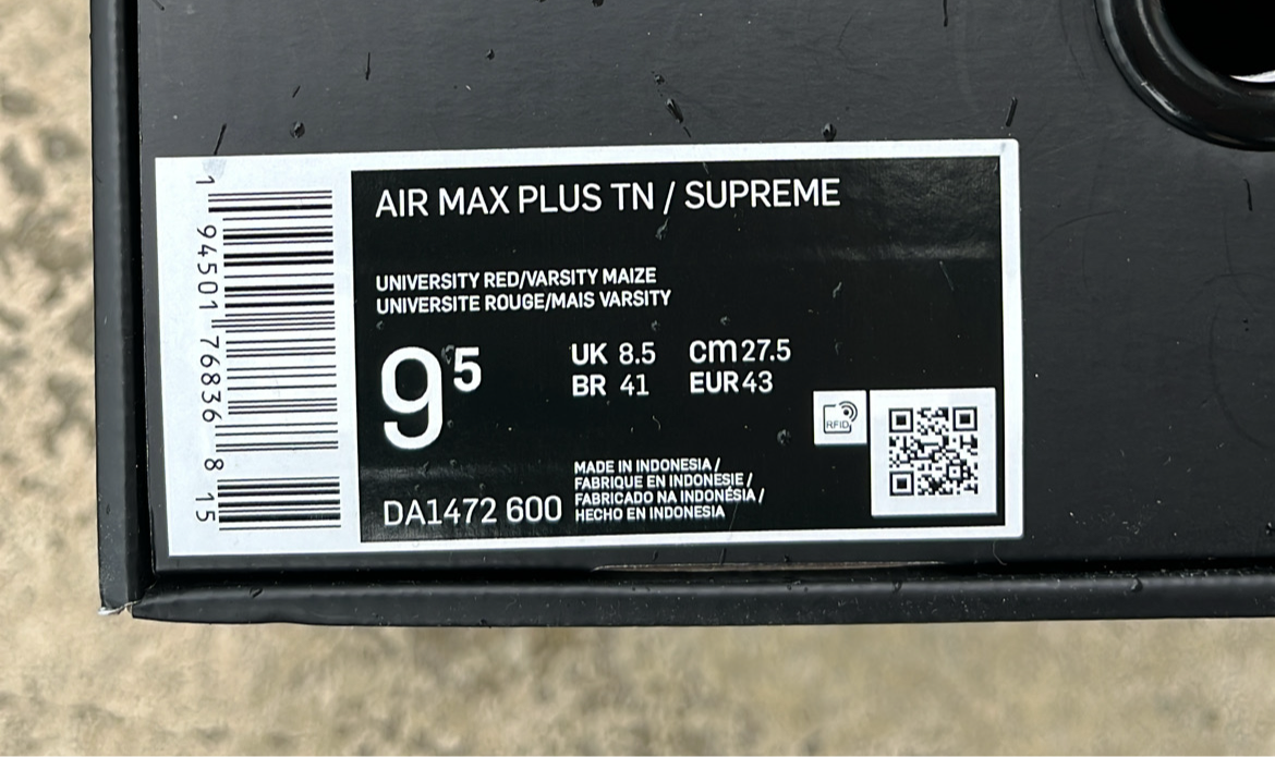 Tn Supreme Red - EU43 / US9.5 / UK8.5