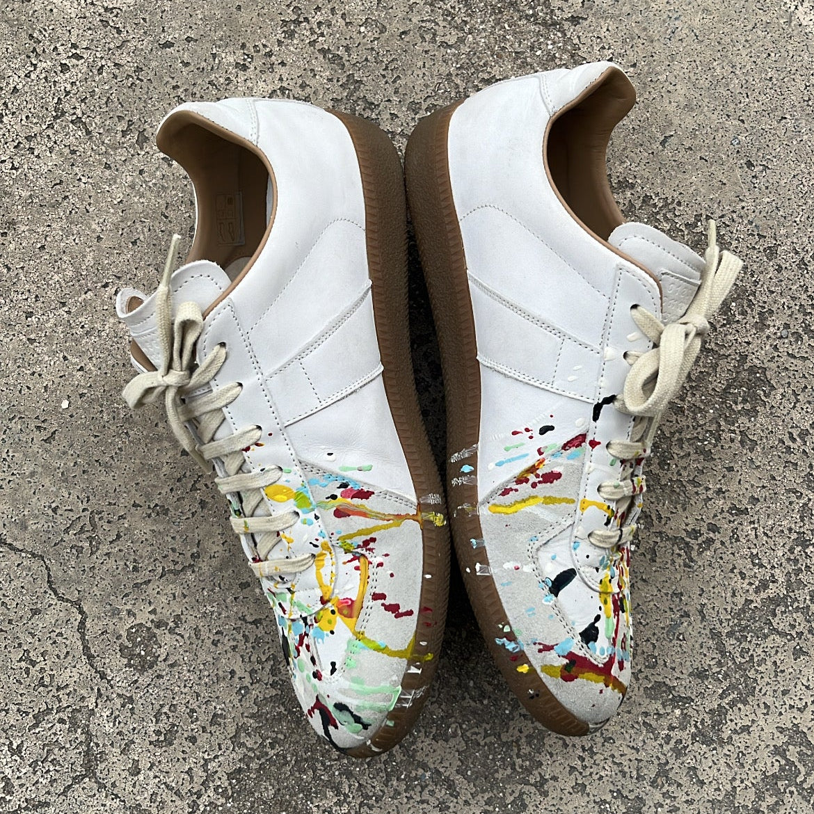 Maison Margiela GAT Paint Splatter White - EU42.5 / US9 / UK8