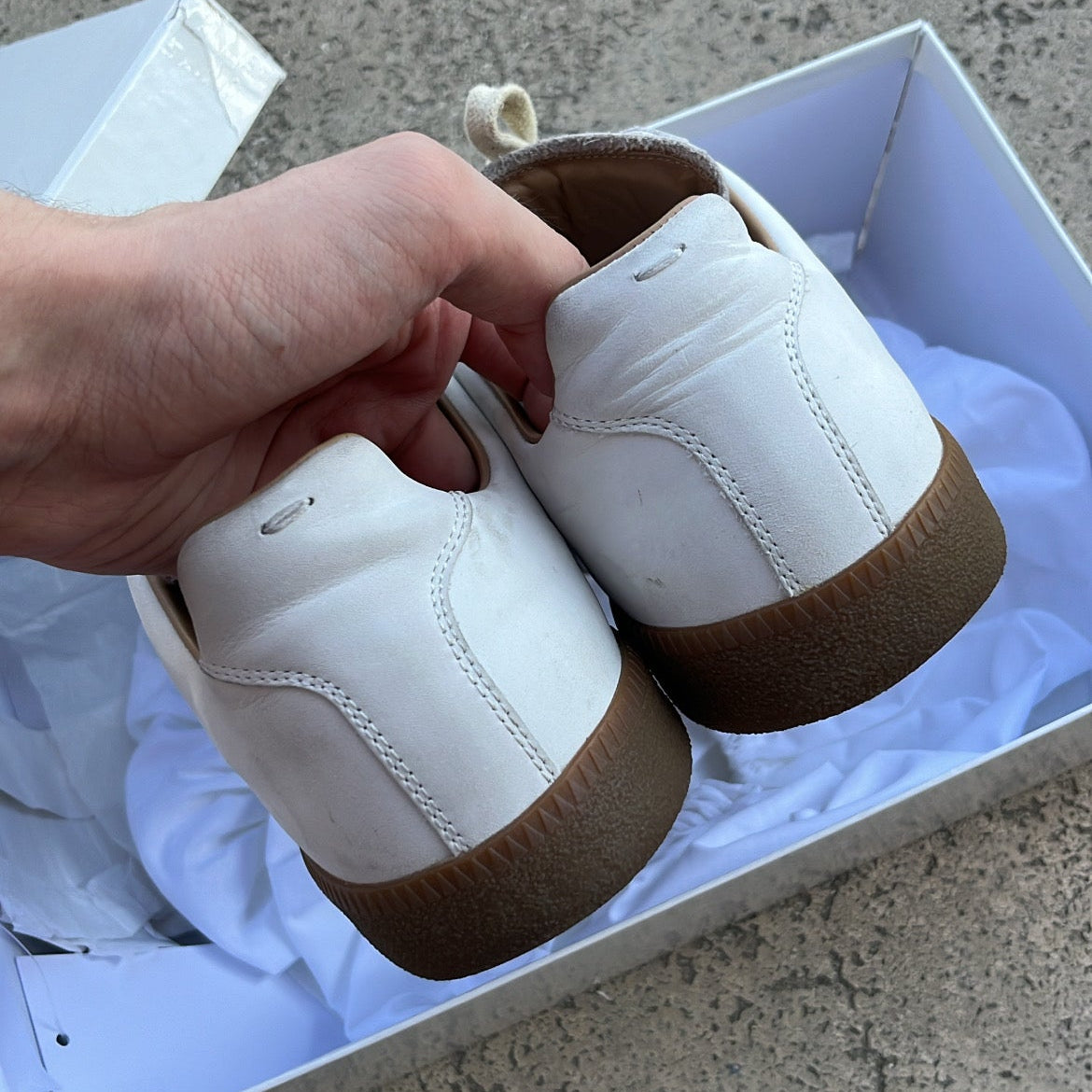 Maison Margiela GAT Paint Splatter White - EU42 / US8.5 / UK7.5