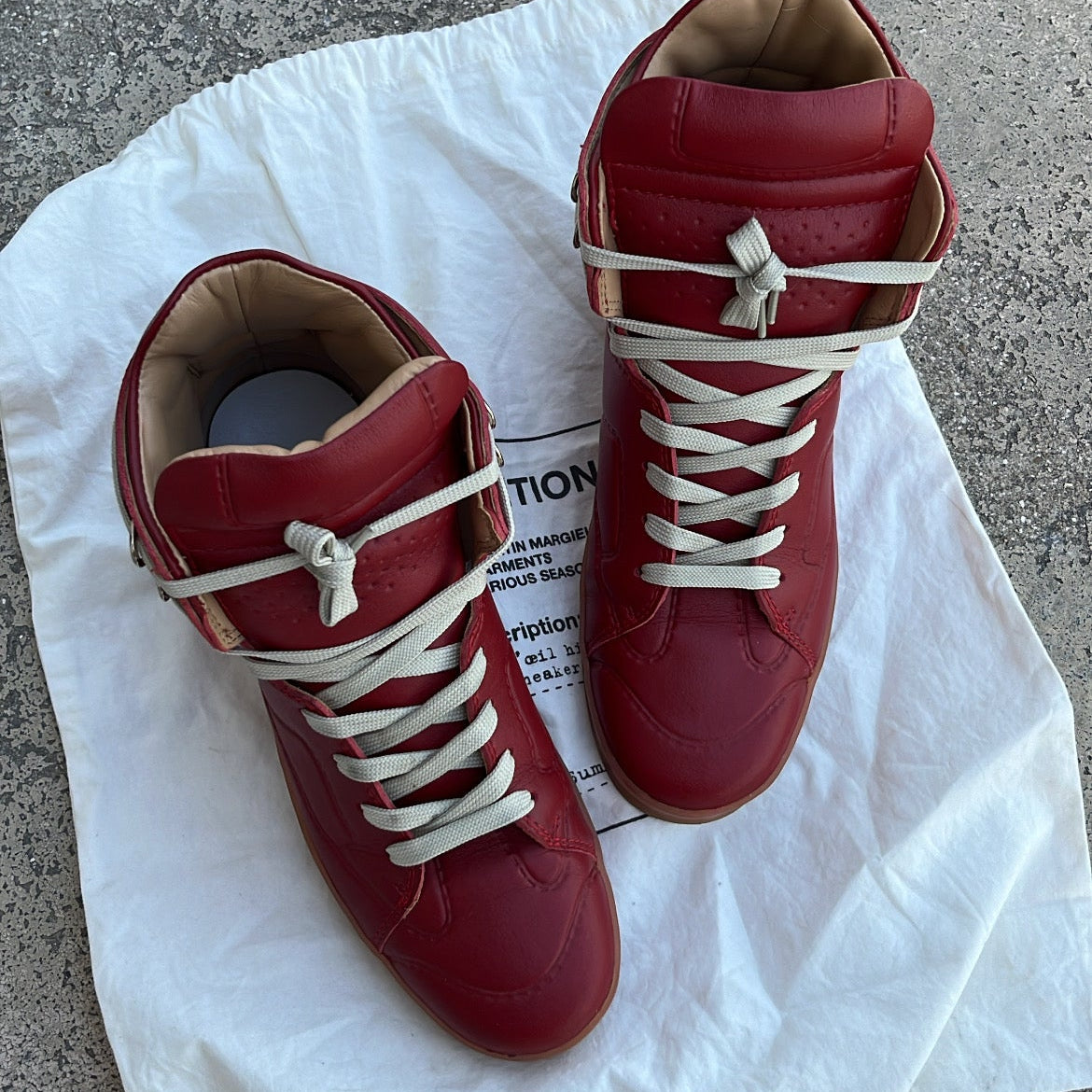 Maison Margiela x H&M High-Top Red - EU41 / US8 / UK7