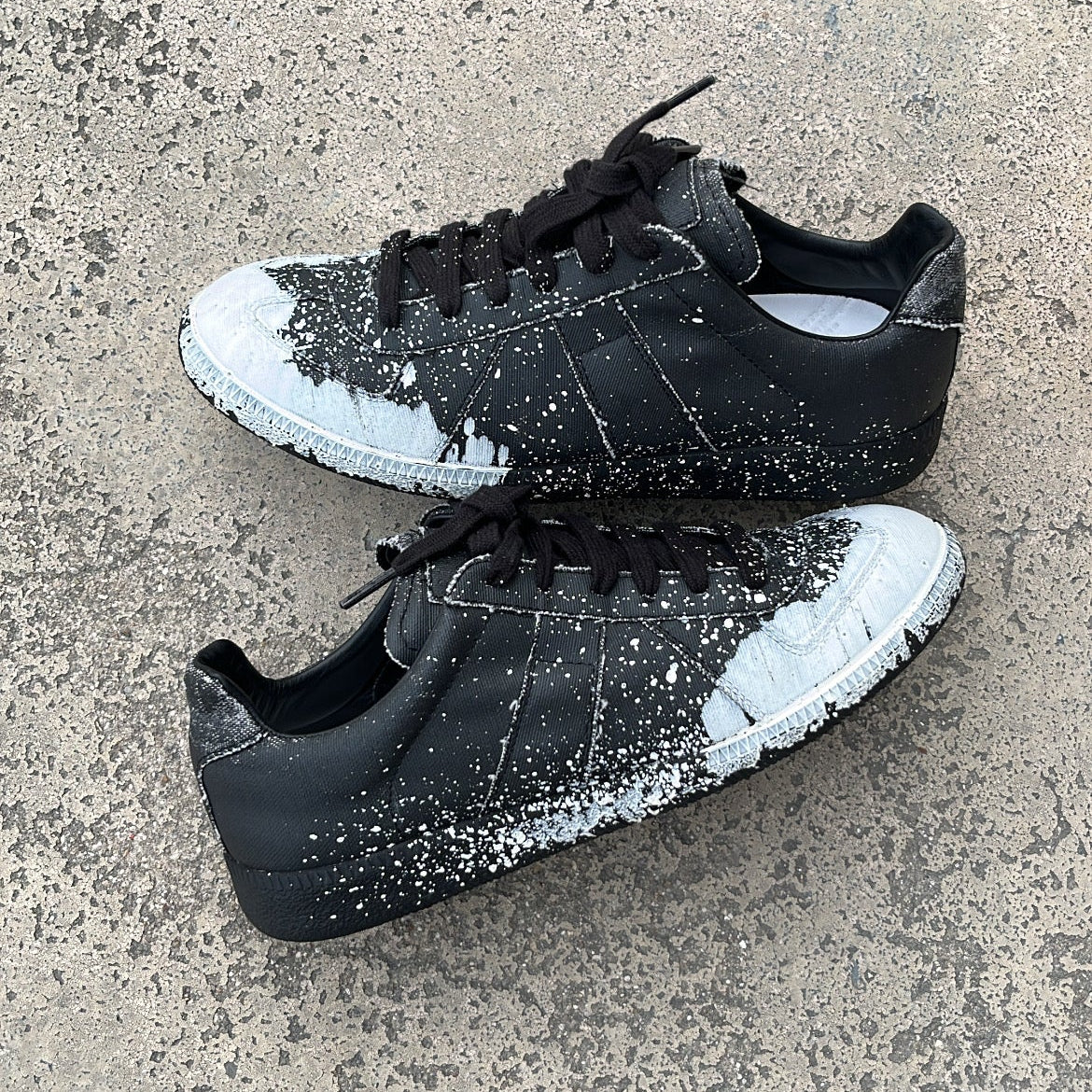 Maison Margiela GAT Paint Splatter Black - EU40 / US7 / UK6