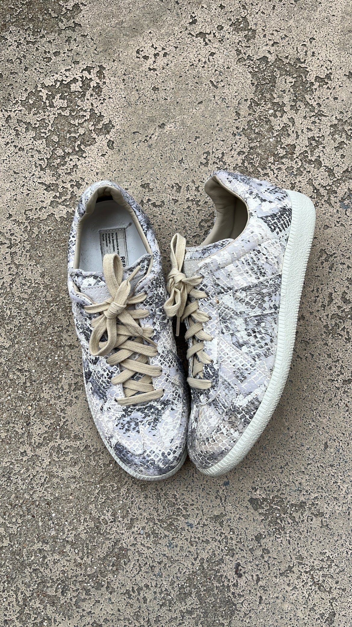 Maison Margiela GAT Snakeskin Python - EU40 / US7 / UK6