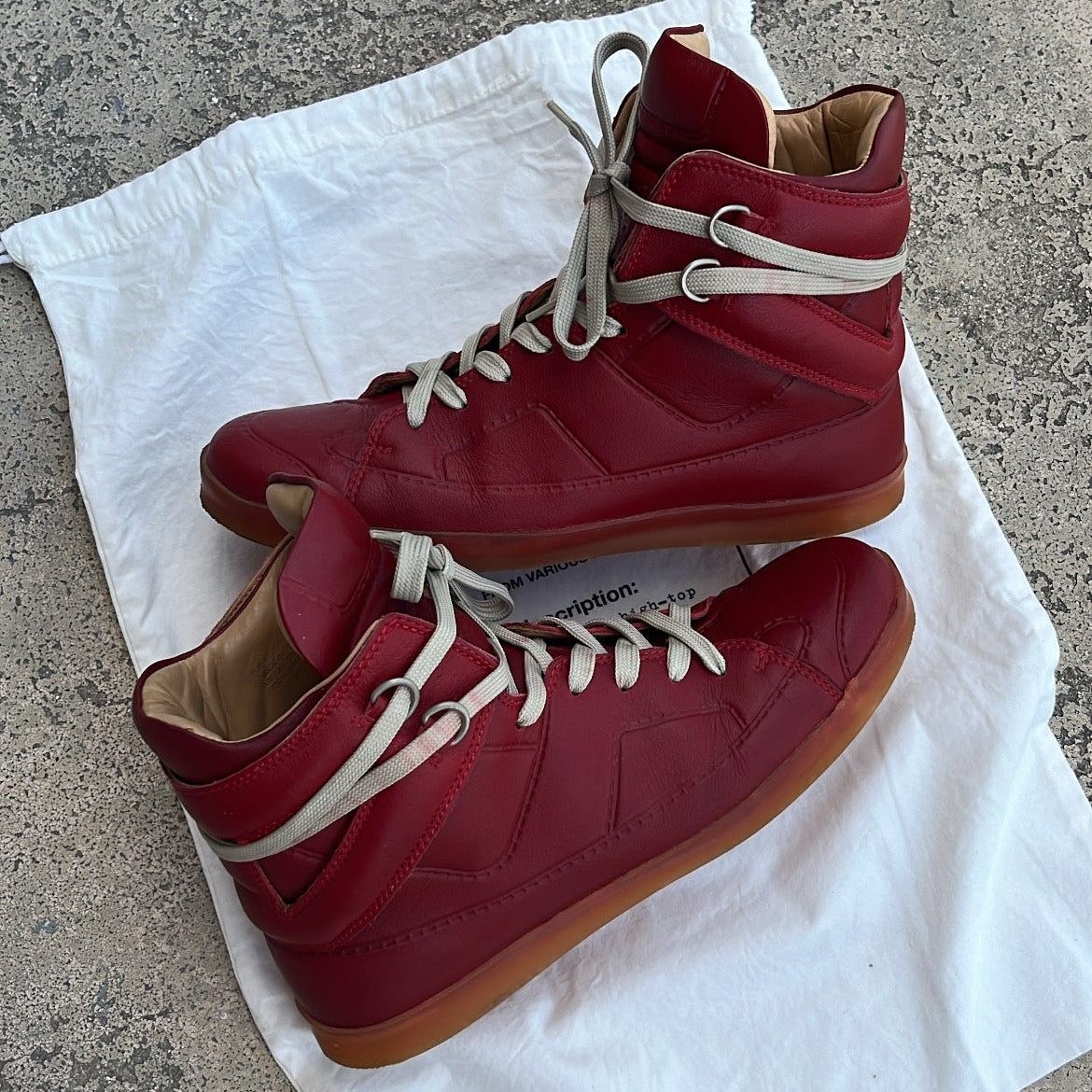 Maison Margiela x H&M High-Top Red - EU42 / US8.5 / UK7.5