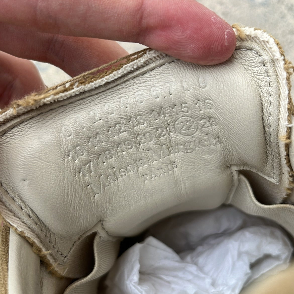 Maison Margiela GAT Canvas Beige - EU41 / US8 / UK7