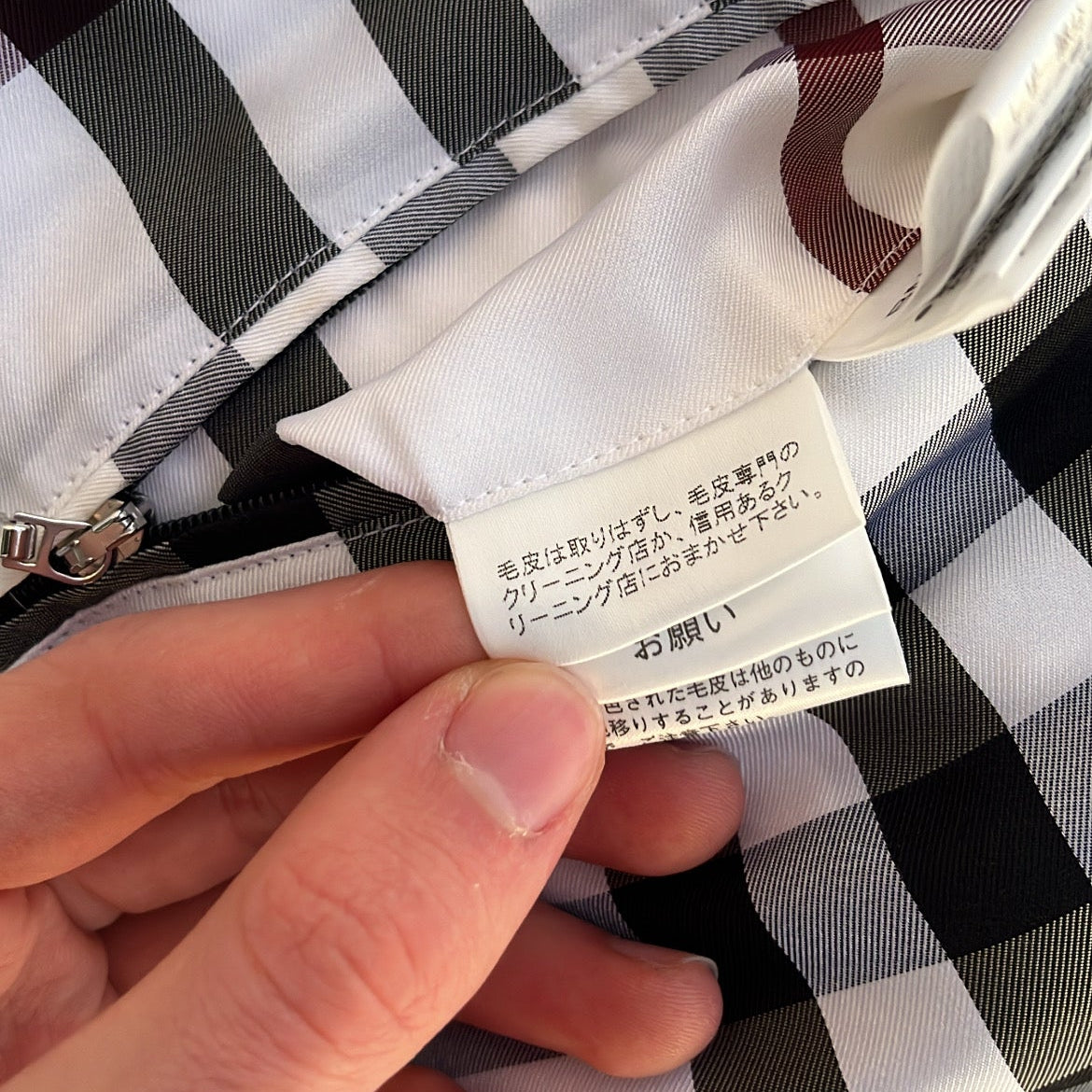 Burberry Black Label Glossy Pink Jacket - M - Real Silver Fox Fur