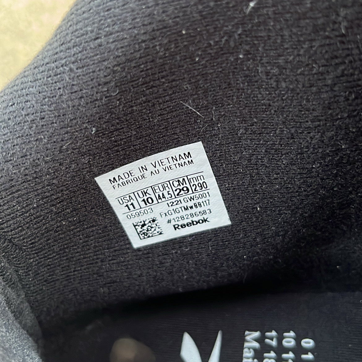 Reebok Maison Margiela Black - EU45 / US11 / UK10
