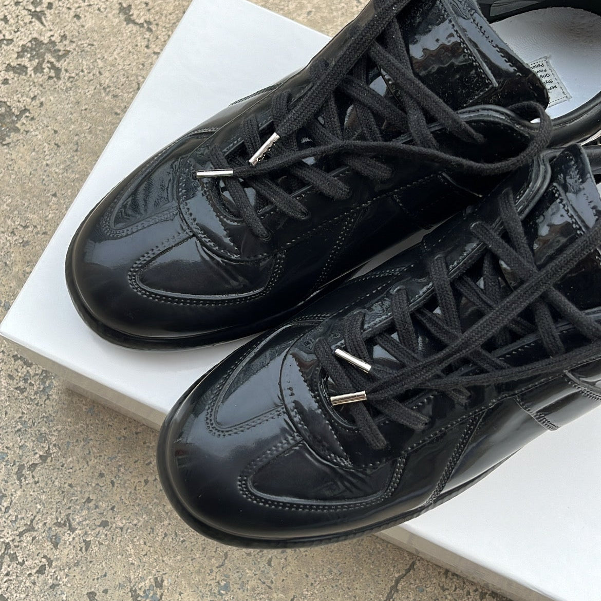 Maison Margiela GAT Black Patent - EU41 / US8 / UK7