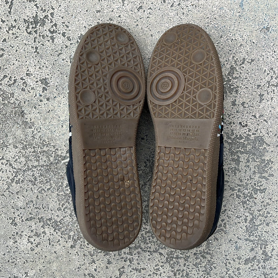 Maison Margiela GAT Paint Splatter Black - EU44 / US10 / UK9